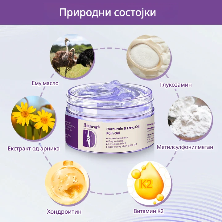 Лековитиот Гел со Куркумин и Емутинско Масло