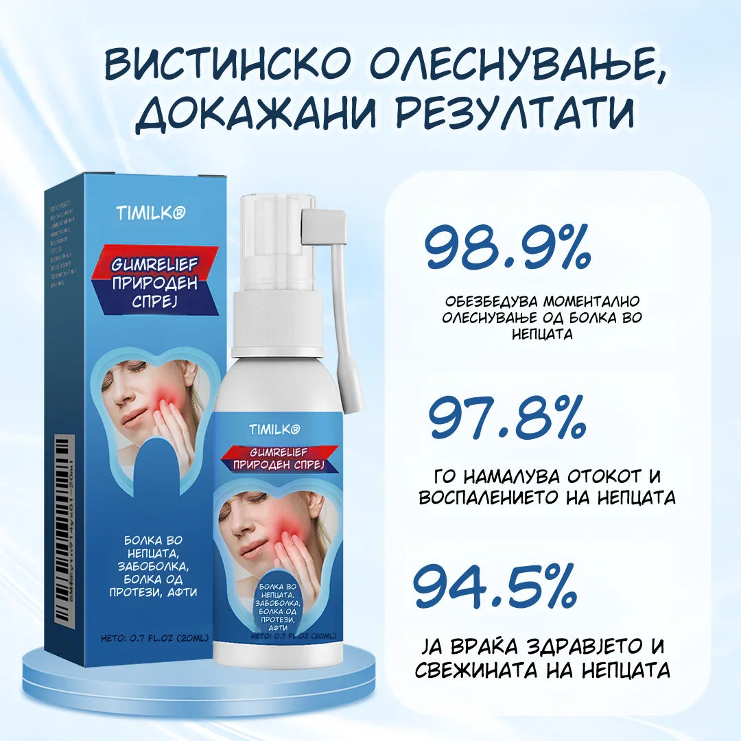 Последен ден од попустот GumRelief Природен Спреј