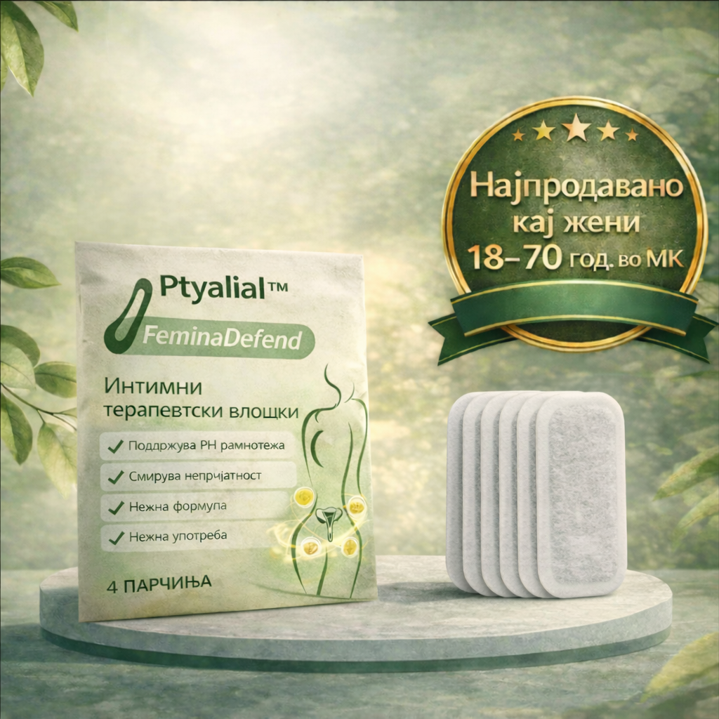Ptyalial™ FeminaDefend – Брзо ослободување од HPV, мирис, чешање и вагинални инфекции