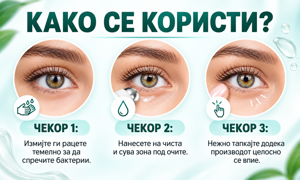 OptiClear™ Nano Eye Roller — АКО ВИДОТ ТИ СТАНУВА ПОЗАМАТЕН И СИТНИТЕ БУКВИ ВЕЌЕ НЕ СЕ КАКО ПОРАНО, НЕ ЧЕКАЈ ДА СТАНЕ УШТЕ ПОИЗРАЗЕНО
