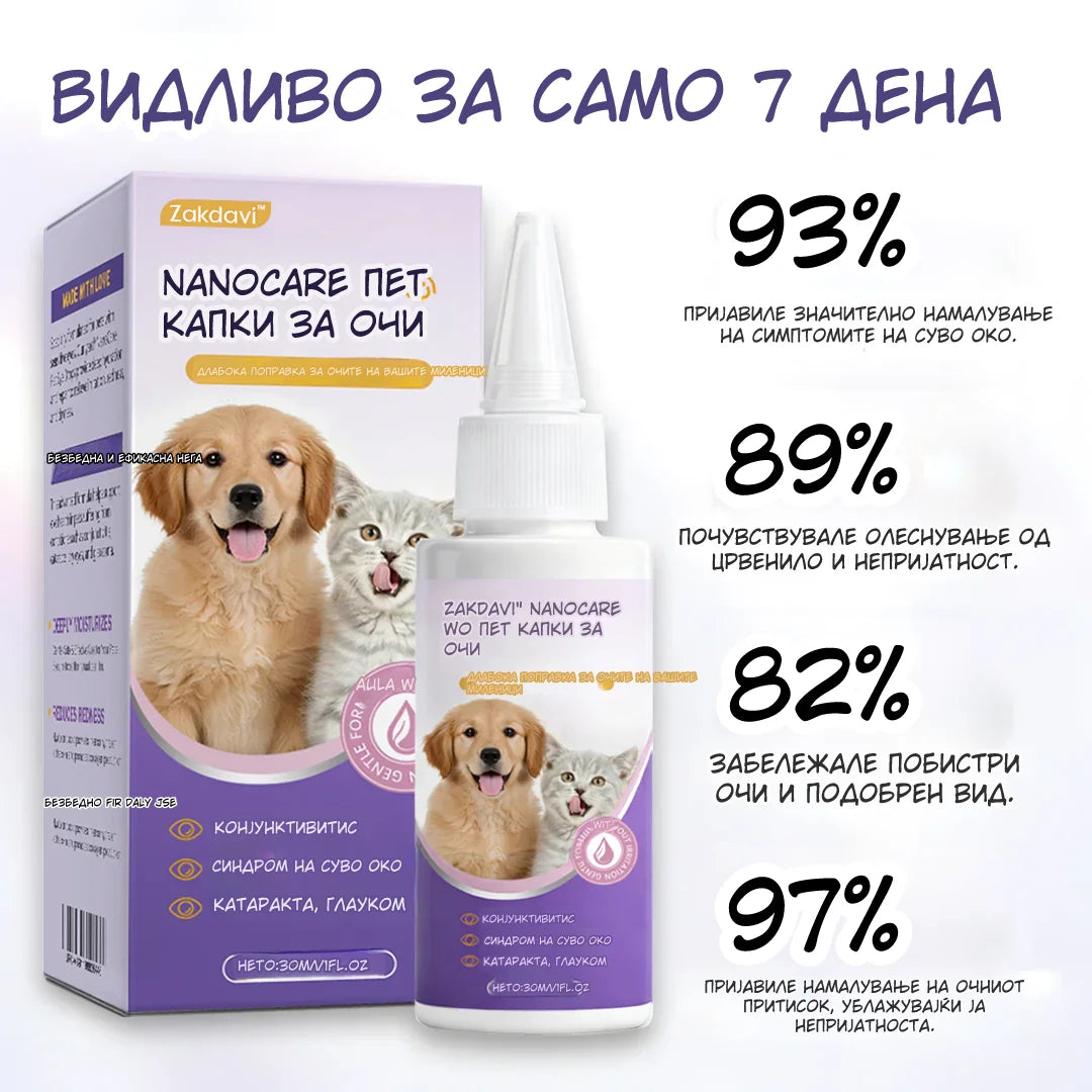 ⚕️ Zakdavi™ NanoCare Капки за Очи за Миленичиња