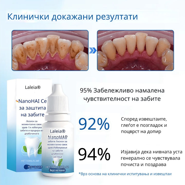 Laleia® NanoHAP Серум за заштита на заби ги пополнува микроскопските оштетувања