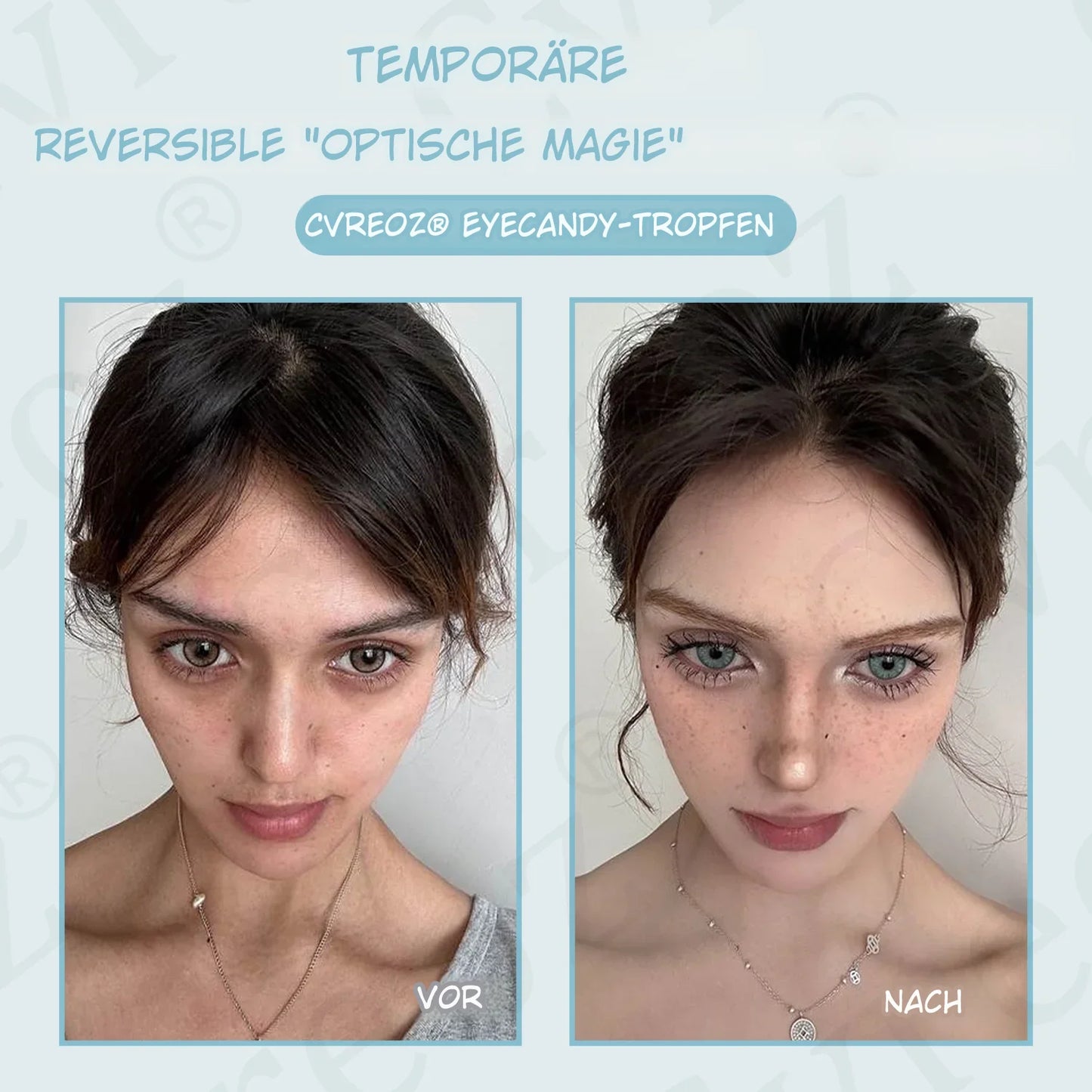 Cvreoz® EyeCandy – Природни капки што ја менуваат бојата на очите за 2 часа (без контактни леќи!)