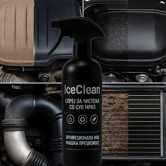 ❄️ Спреј за Чистење со Сув Мраз – IceClean™