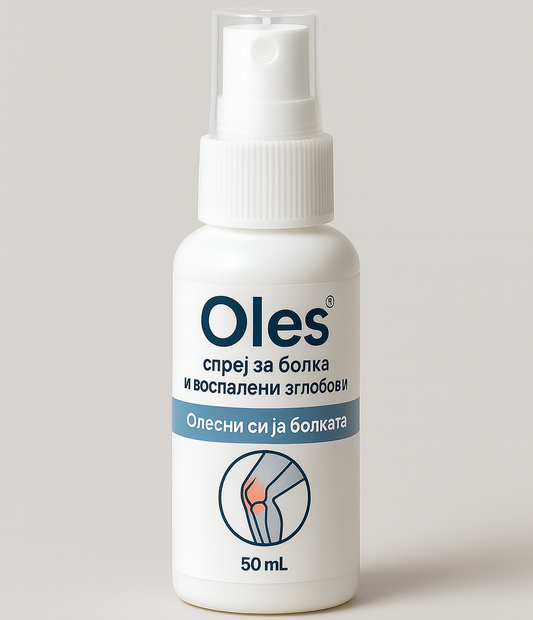 Oles® – спреј за брзо олеснување на болката во зглобови, колена и кичма