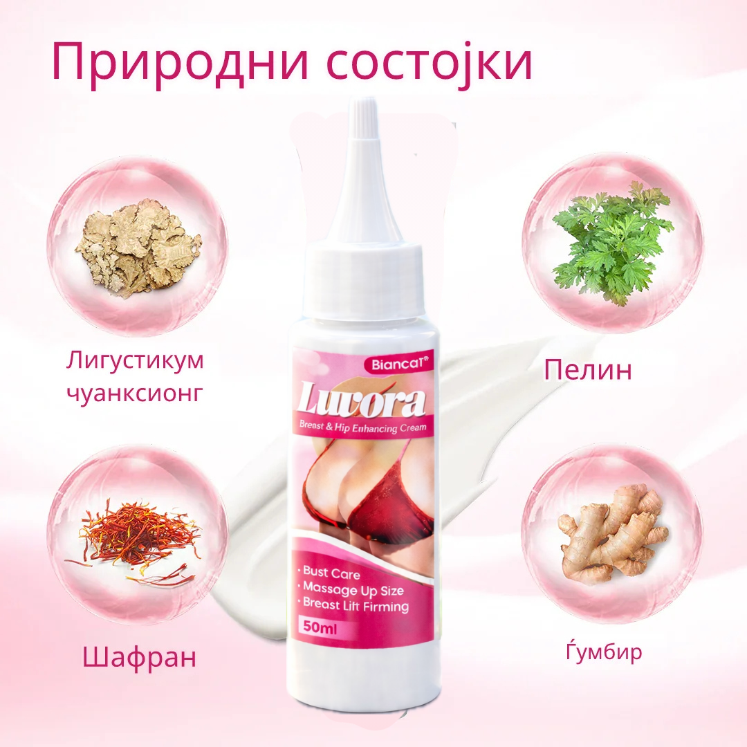 Biancat® Luvora крем за зголемување на гради и колкови