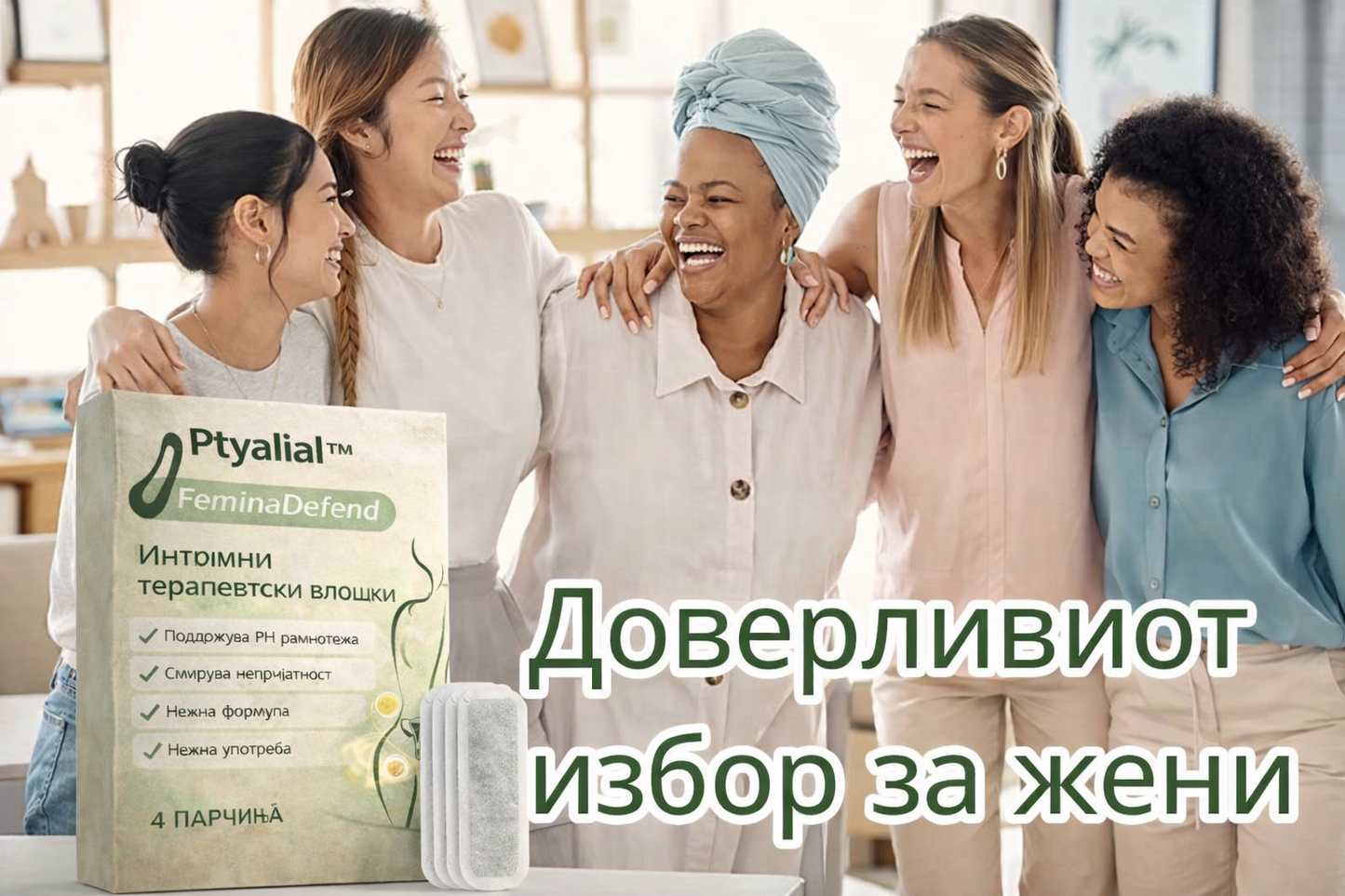 Ptyalial™ FeminaDefend – Брзо ослободување од HPV, мирис, чешање и вагинални инфекции