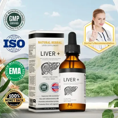 Liver+™ Природен Хербален Суплемент за Црн Дроб детоксикација на телото