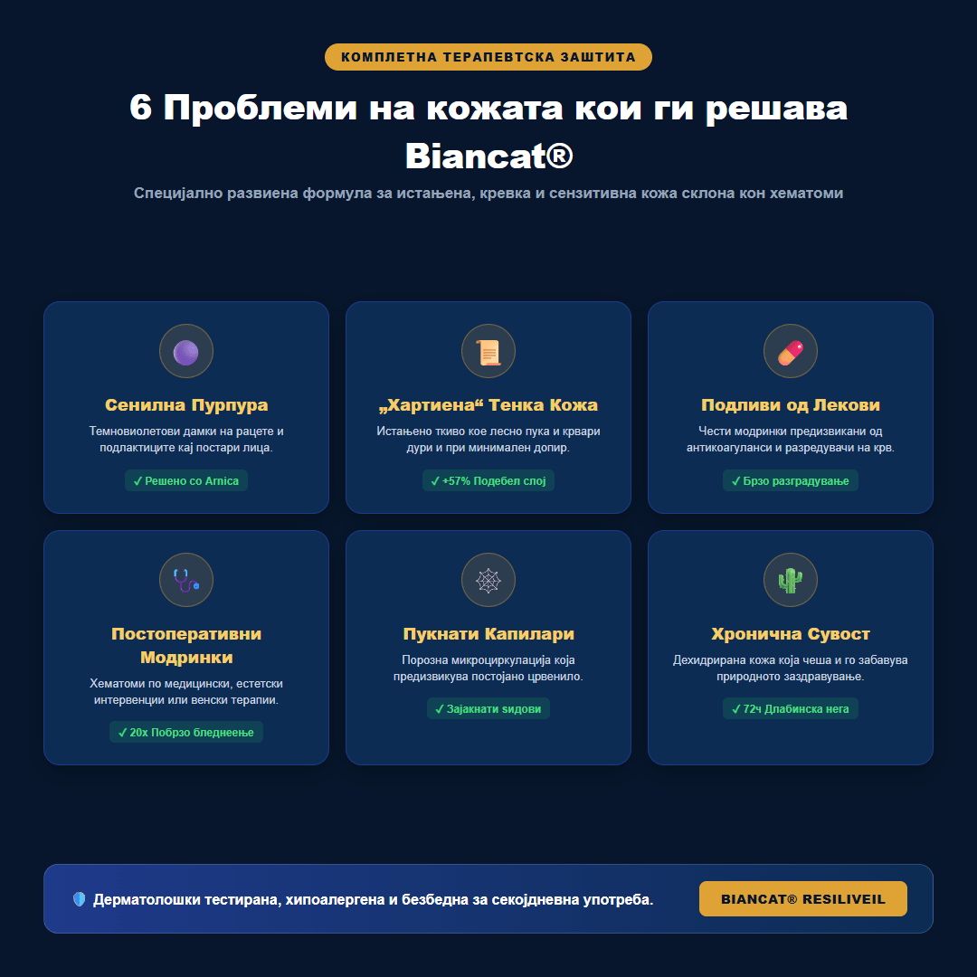 Biancat® ResiliVeil – Крем за изгледот на модринки и заштита на кожатаproduct_vendor#100% ЕФИКАСНОBiancat® ResiliVeil – Крем за изгледот на модринки и заштита на кожата# - 100% ЕФИКАСНО